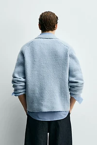 PEARL KNIT WOOL BLEND POLO SHIRT