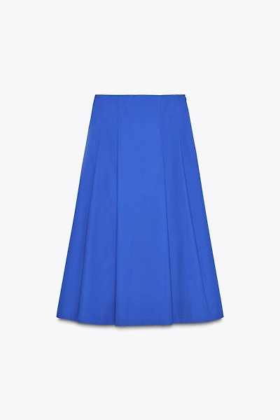 PLEATED MIDI SKIRT