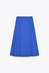 PLEATED MIDI SKIRT