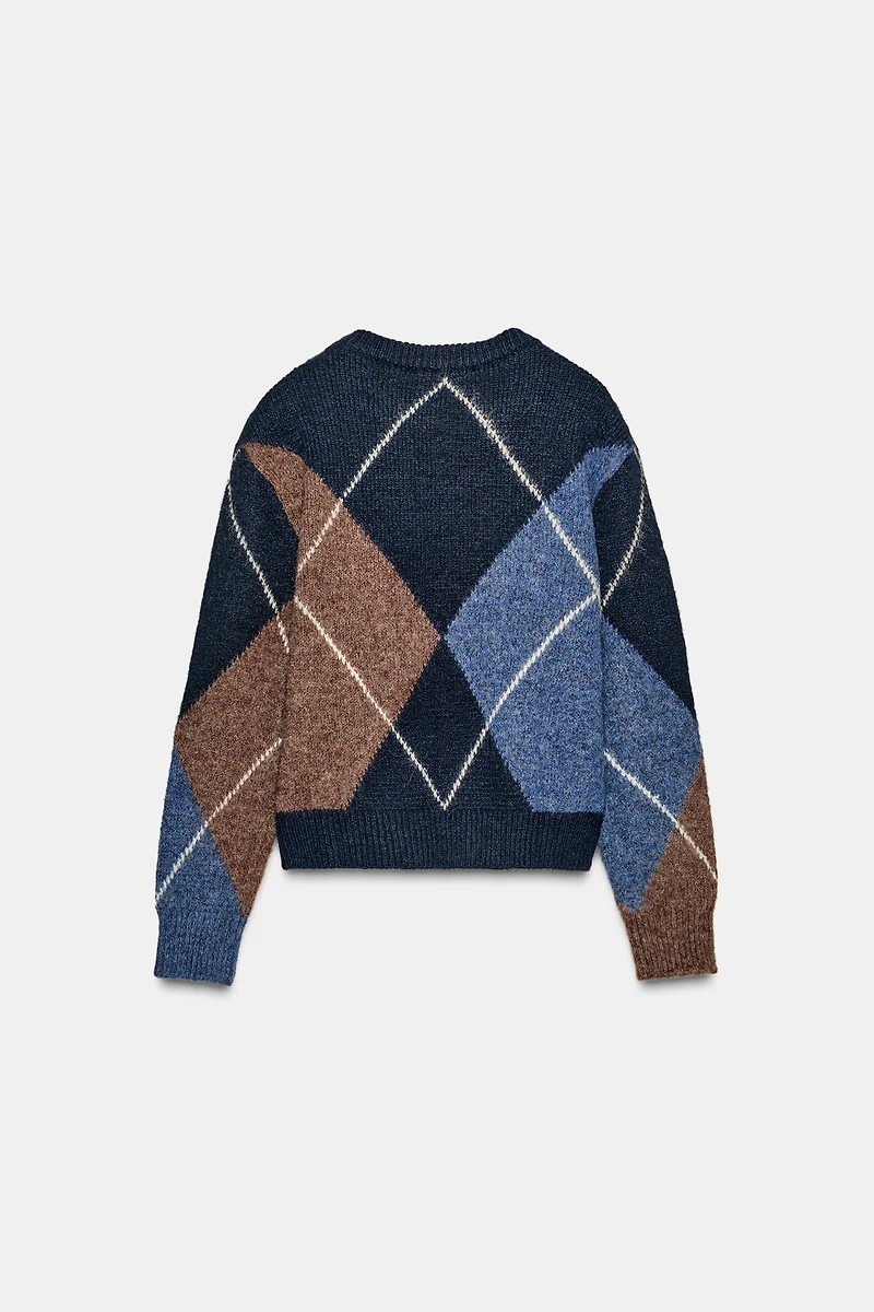 DIAMOND KNIT JUMPER
