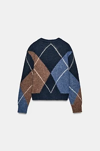 DIAMOND KNIT JUMPER