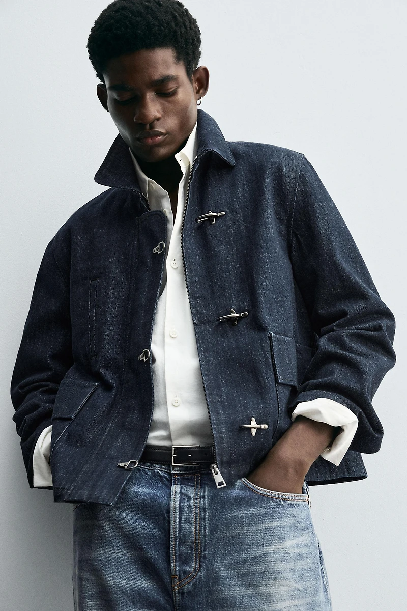 TOGGLE DENIM JACKET