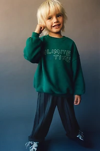 EMBROIDERED TEXT SWEATSHIRT