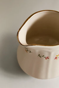FLORAL PORCELAIN MILK PITCHER