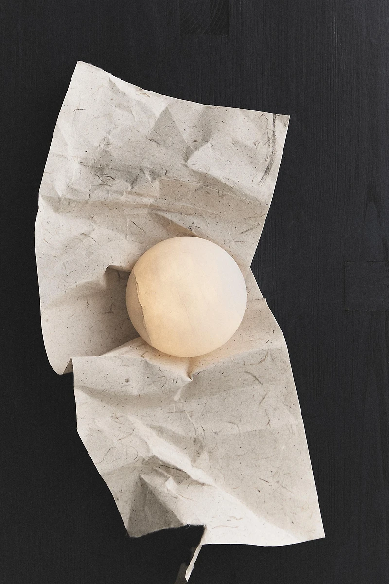ROUND ALABASTER TABLE LAMP