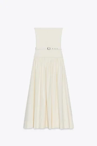 BELTED COMBINATION DRESS