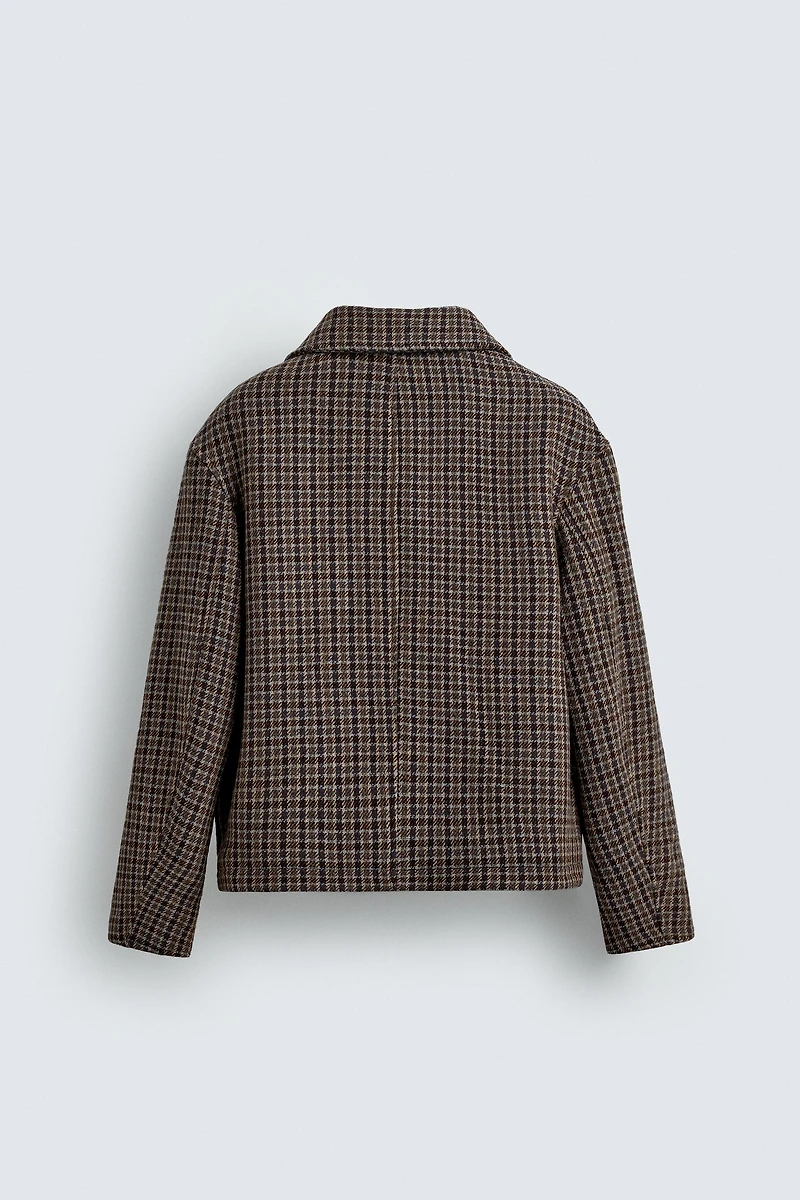 PLAID POCKET JACKET