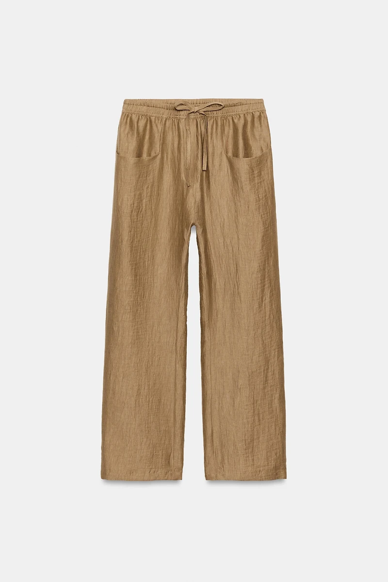 ZW COLLECTION LINEN BLEND PANTS