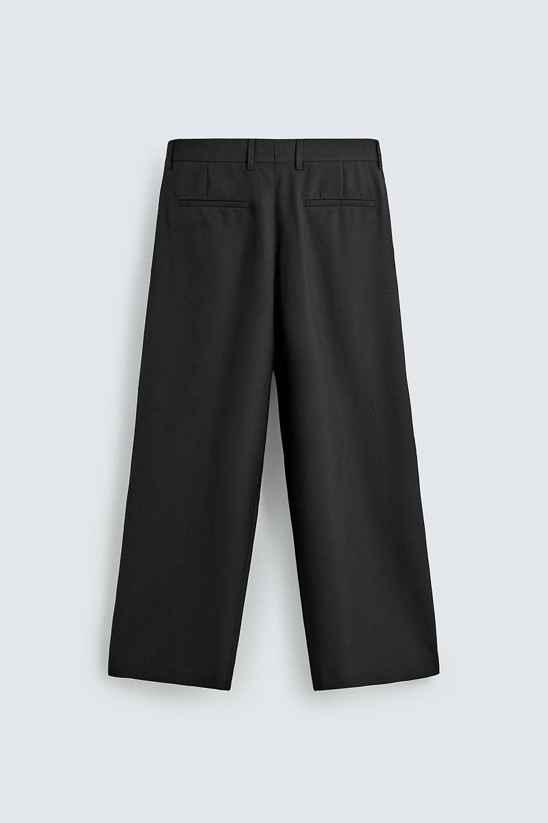 PANTALON RELAXED FIT À PLIS