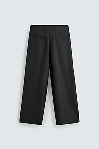 PANTALON RELAXED FIT À PLIS