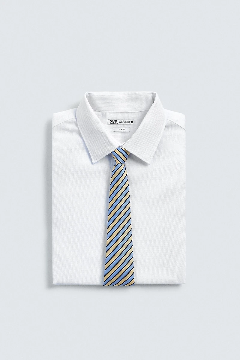 100% SILK STRIPED TIE