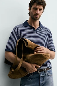 STRIPED JACQUARD KNIT POLO
