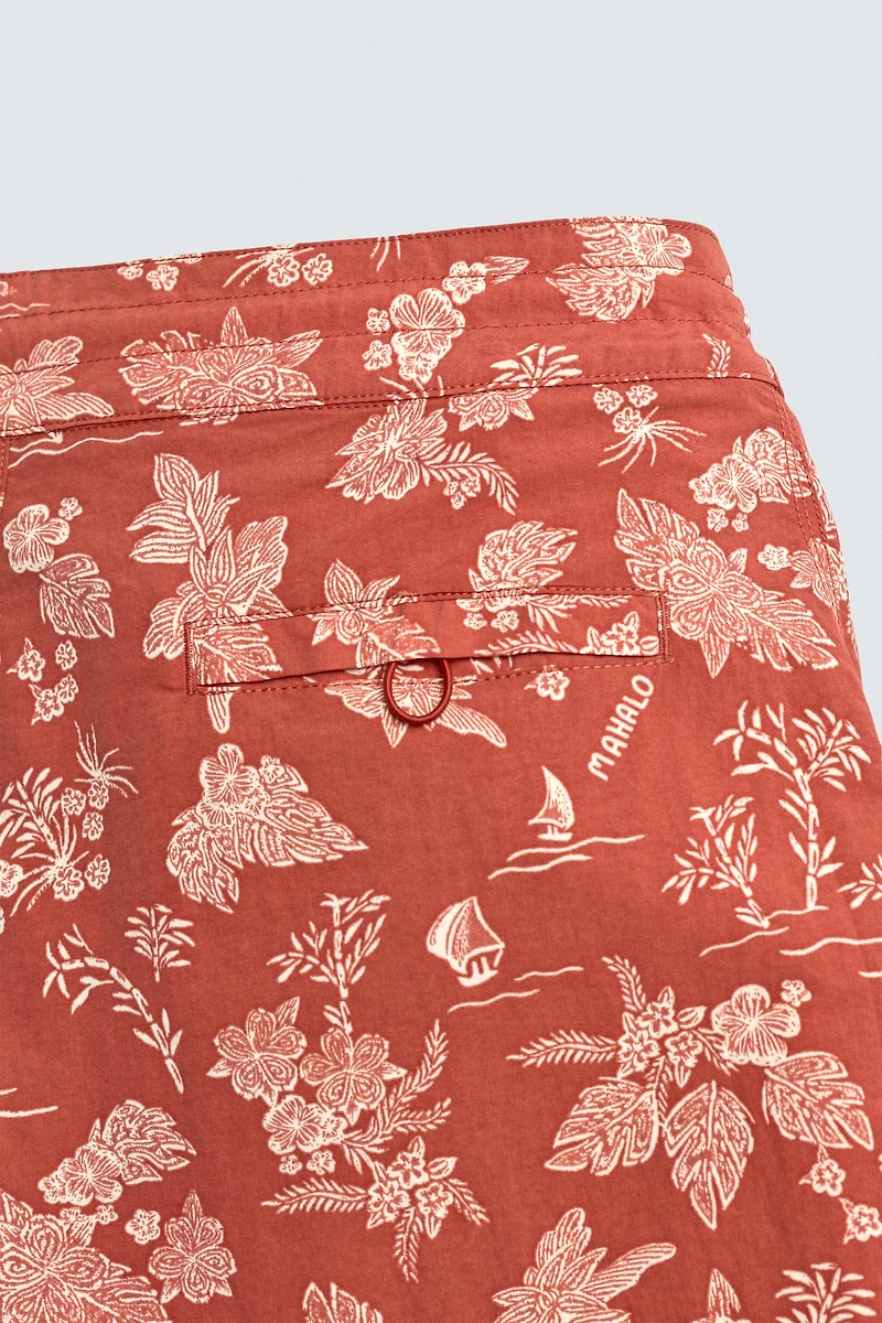 LONG FLORAL PRINT SWIMSUIT