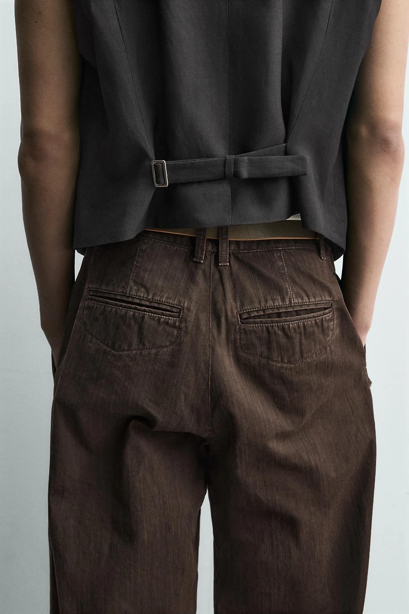 RELAXED FIT OVERALL POCKET PANTS