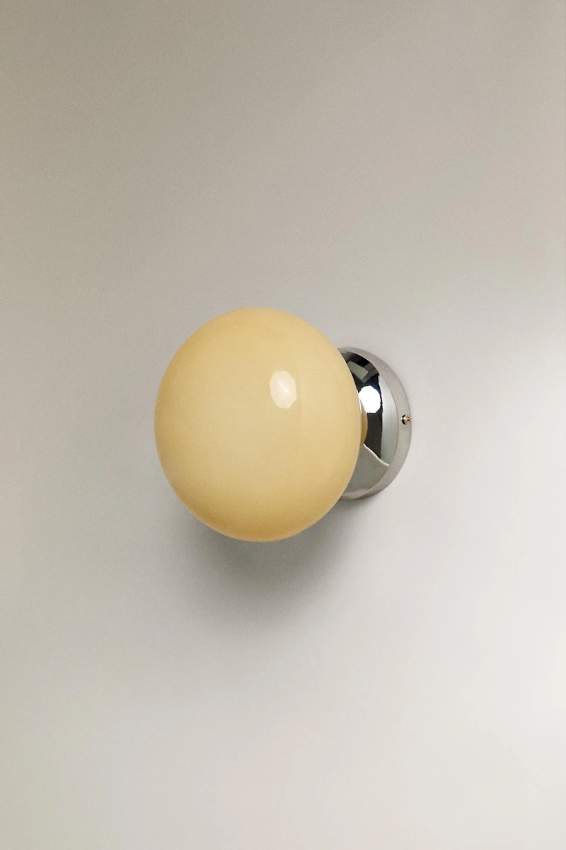 LAMP | GLASS METAL WALL SCONCE