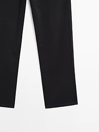 Pantalon straight mid-rise