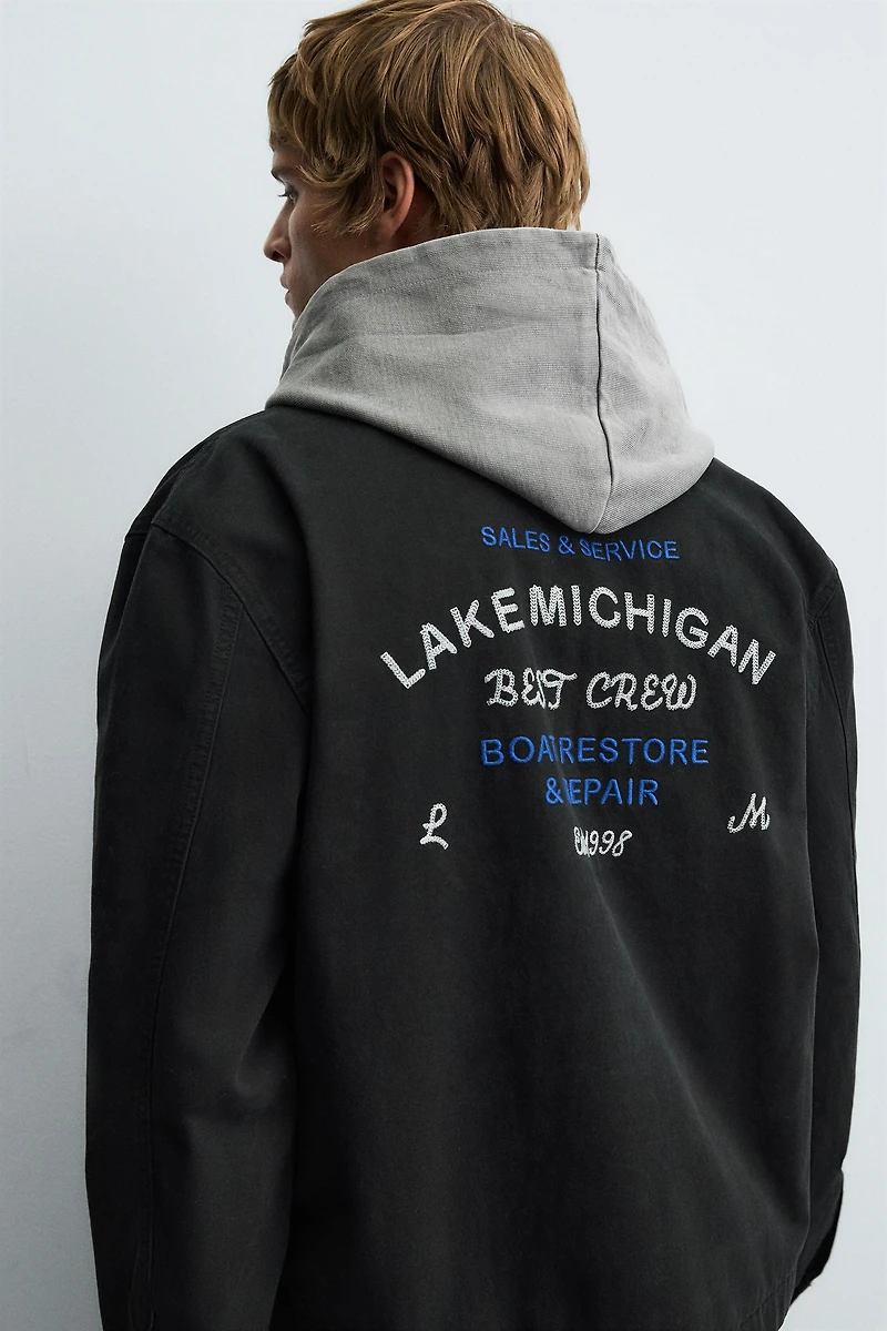 EMBROIDERED ZIP-UP JACKET