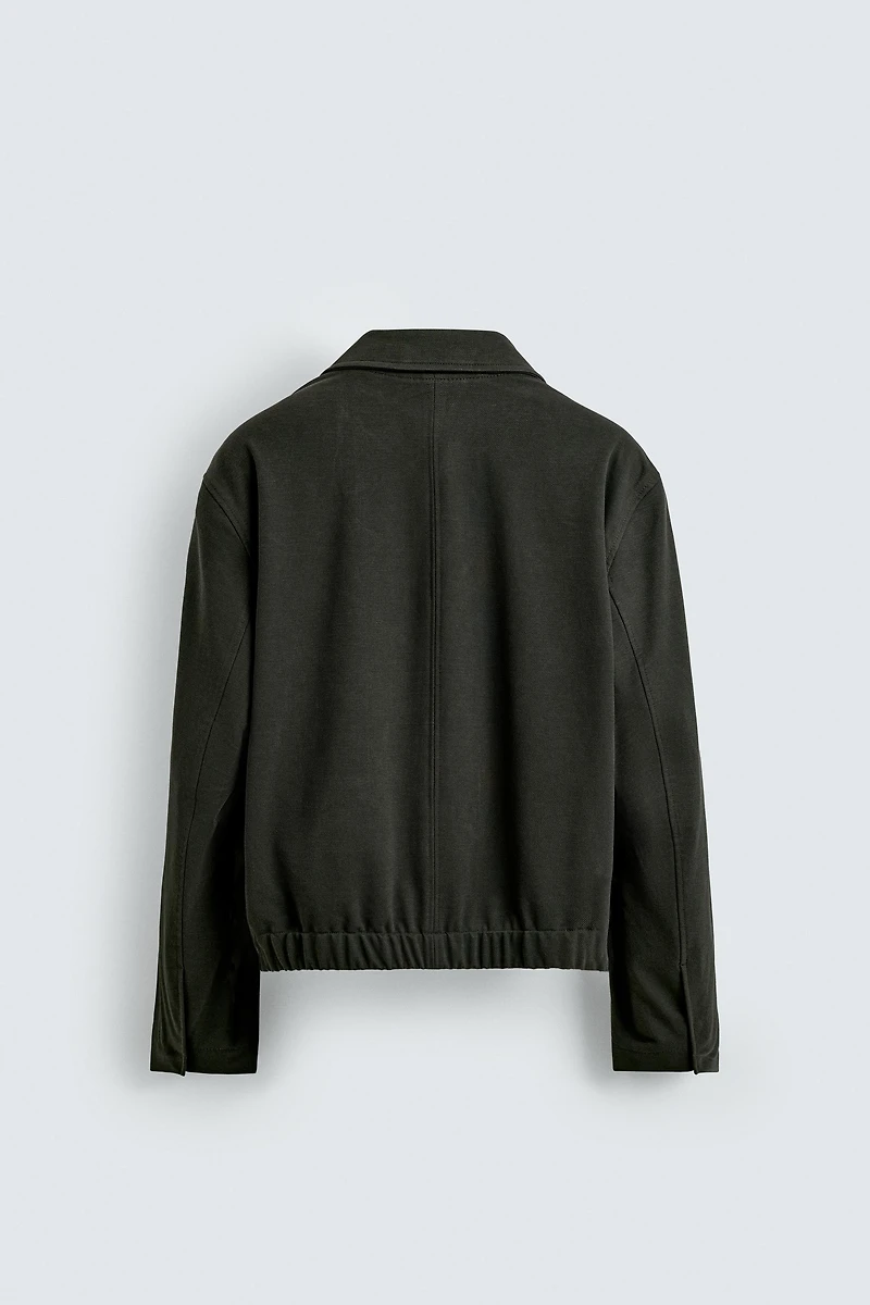 TEXTURED TWILL JACKET