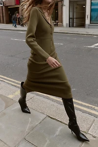 KNIT PENCIL MIDI SKIRT