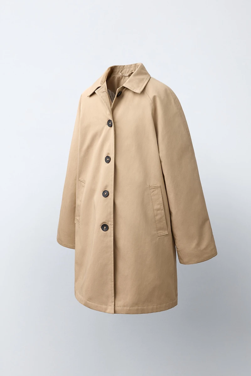 QUILTED LINING TRENCH COAT