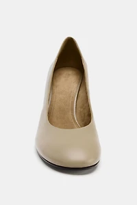 LEATHER WEDGE SHOES