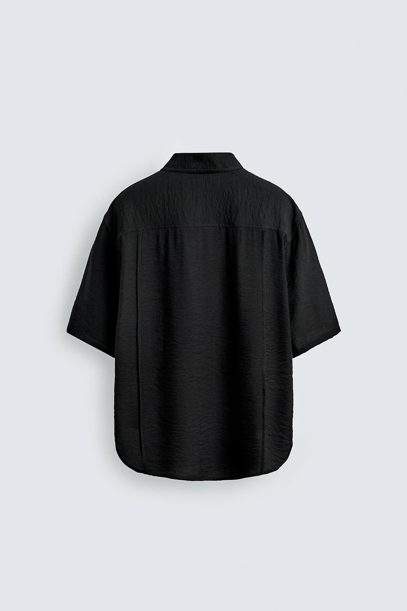FLOWY TEXTURED SHIRT