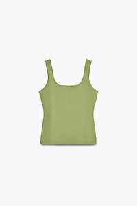 PLAIN KNIT CORSET TOP