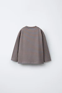 STRIPED PRINT T-SHIRT