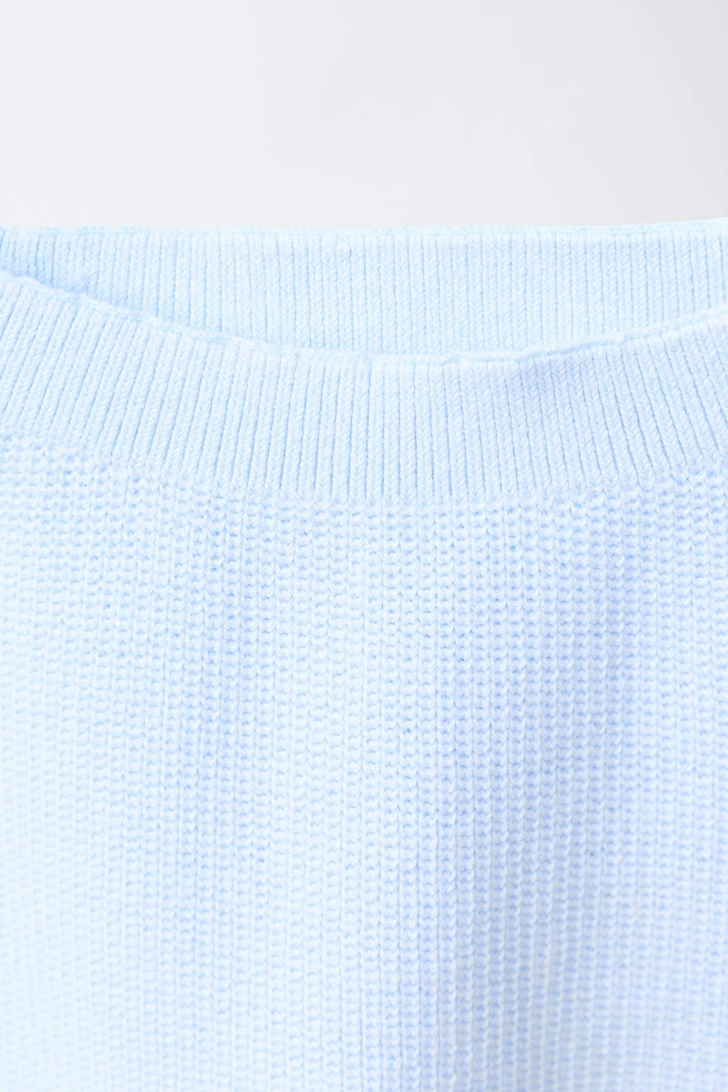 PANTALON EN MAILLE BRODÉ