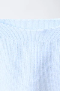 PANTALON EN MAILLE BRODÉ