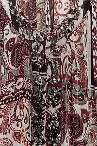 BLOUSE FANTAISIE IMPRIMÉE FIL MÉTALLISÉ