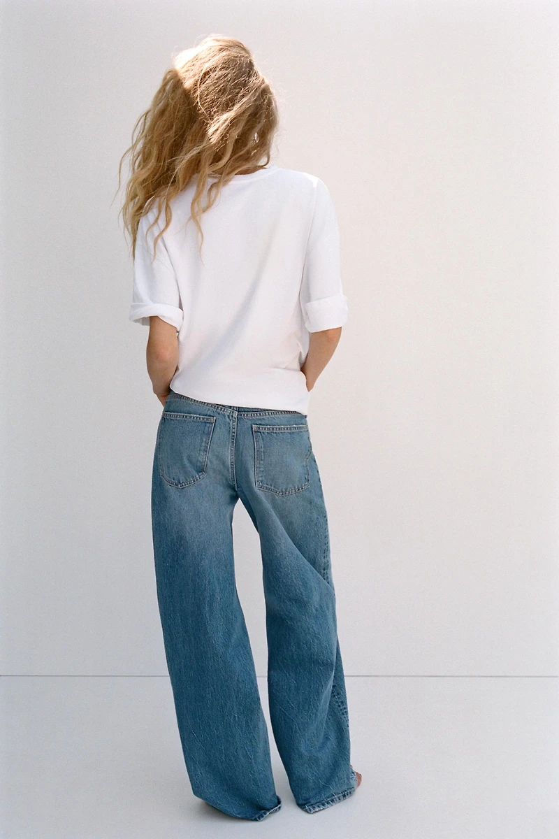 JEAN TRF WIDE LEG TAILLE HAUTE CROISÉE