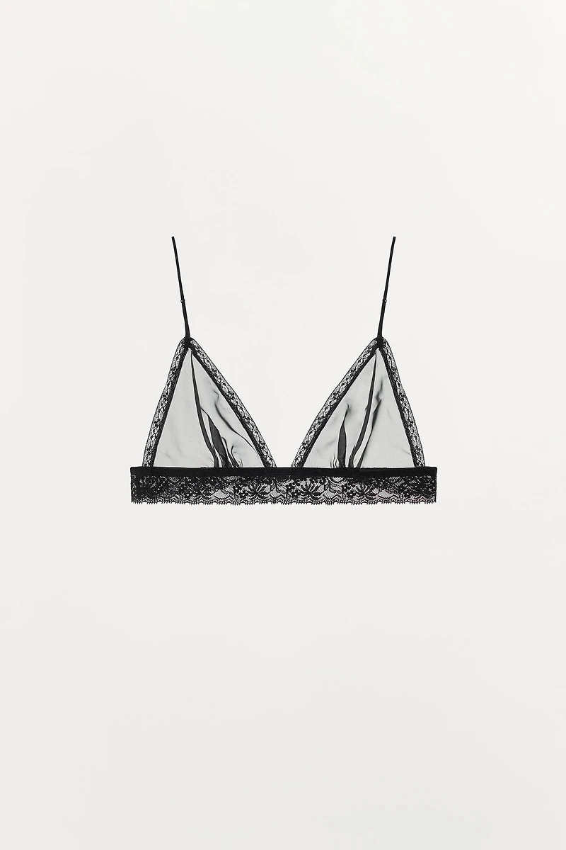 GEORGETTE LACE BRA
