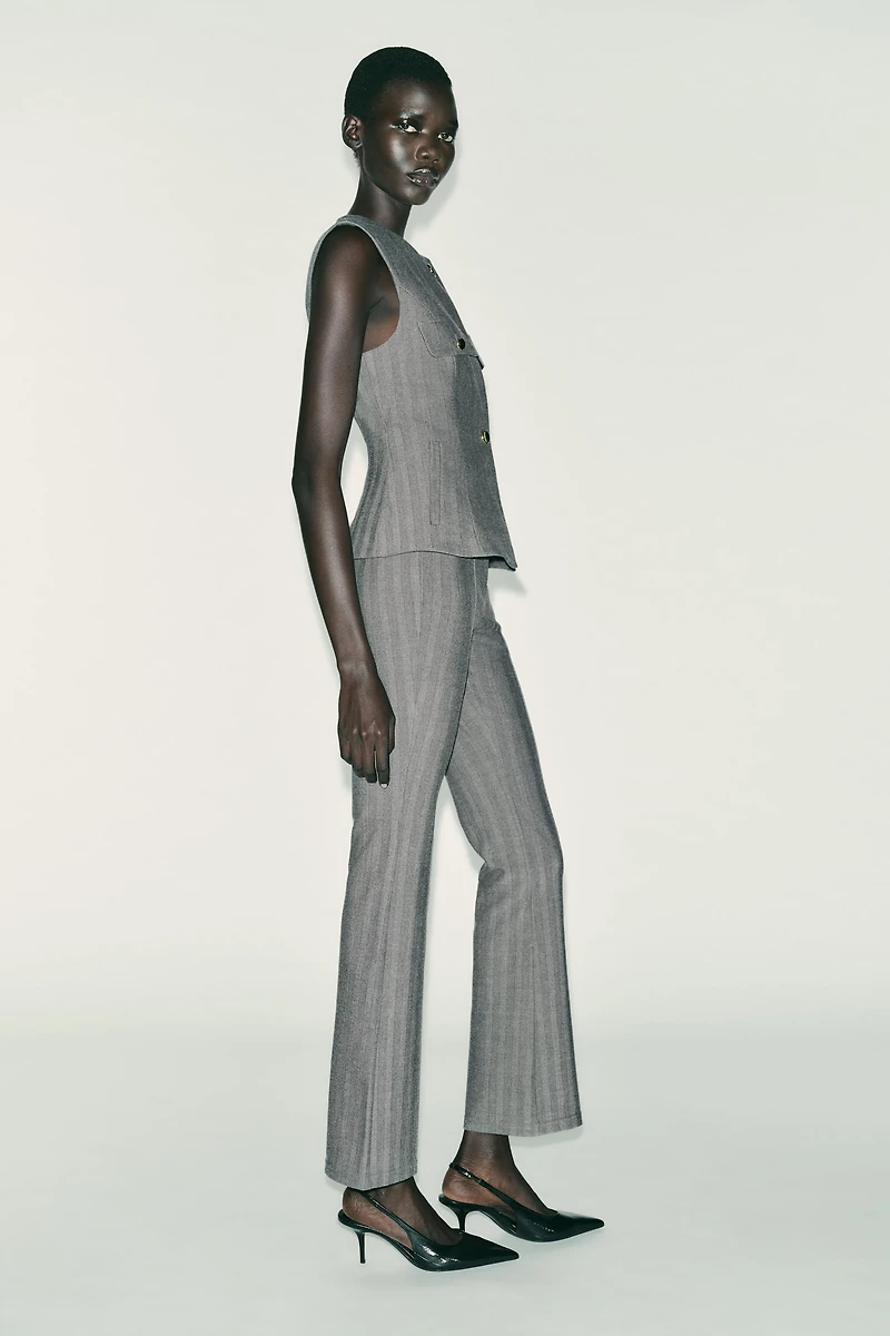 LEGGING FLARE CHEVRON AVEC CEINTURE