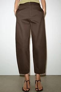 HERRINGBONE BARREL PANTS