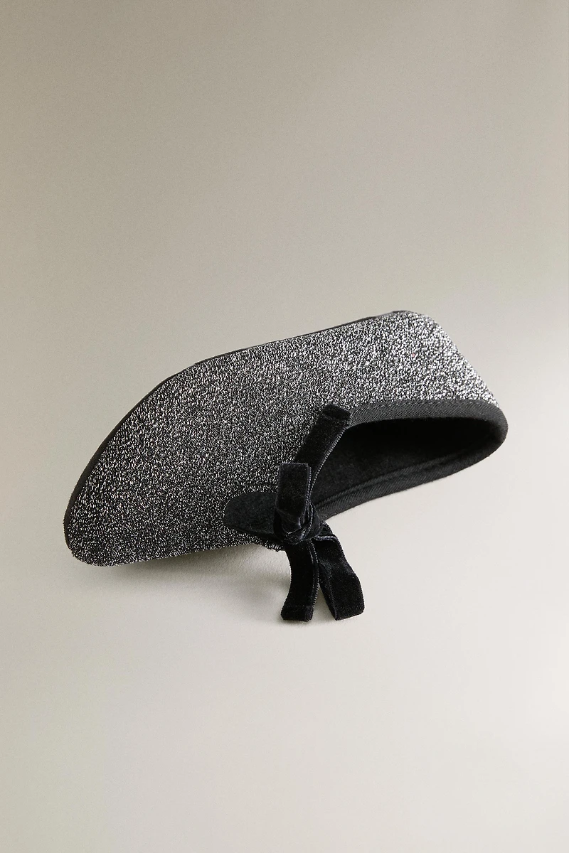 CHILDREN'S GLITTER BALLET FLATS