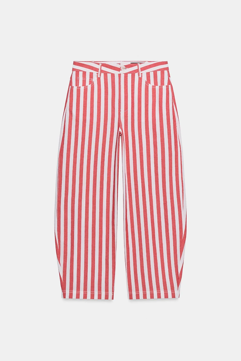 ZW COLLECTION STRIPED TAPERED JEANS