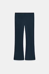 STRAIGHT LEG KNIT PANTS