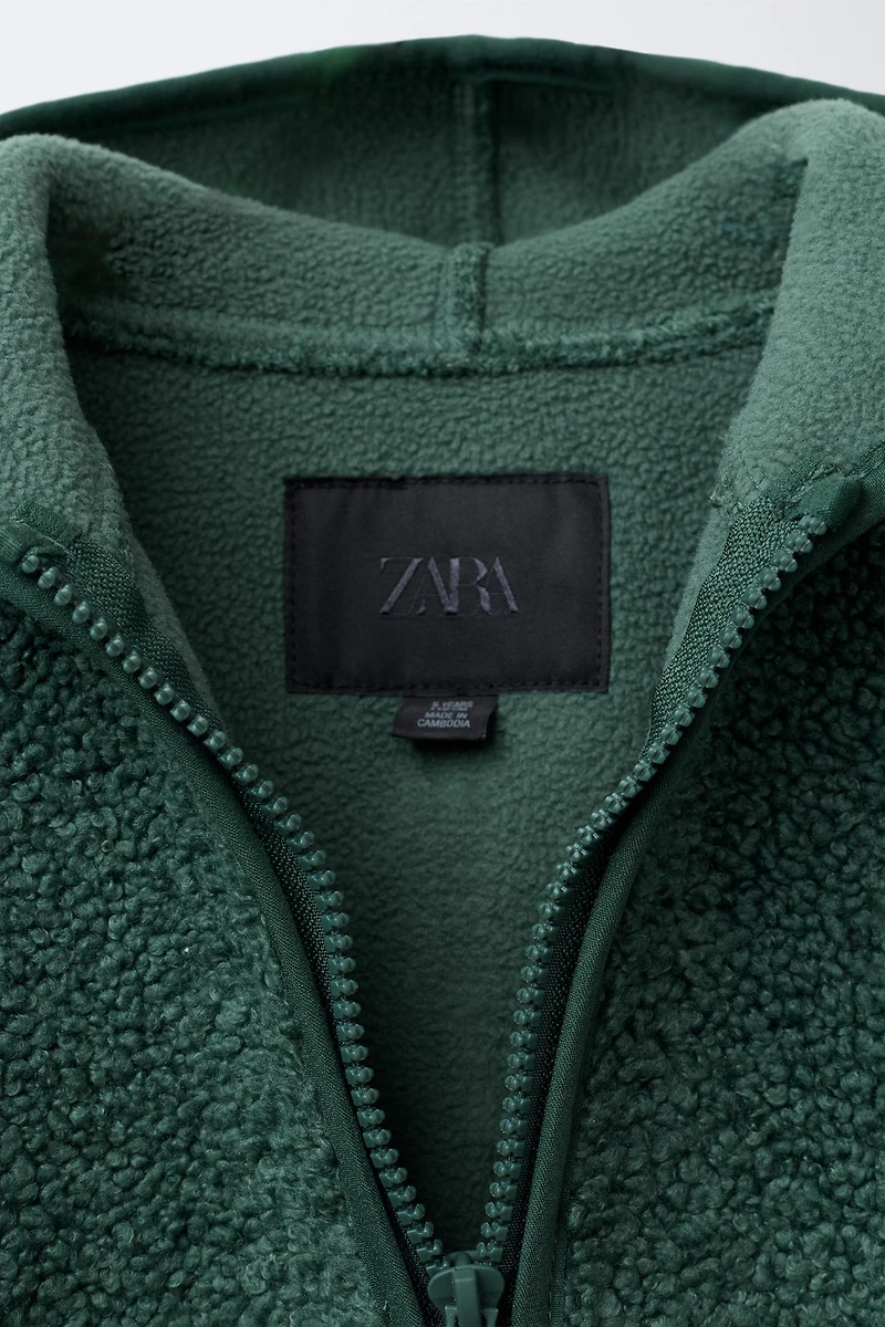 HOODED FLEECE JACKET
