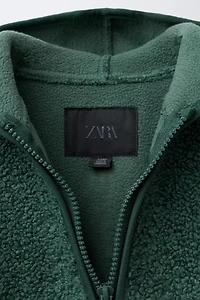HOODED FLEECE JACKET
