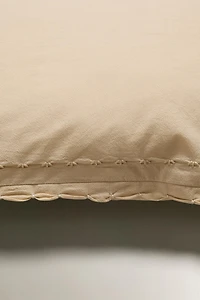 CHILDREN'S THROW PILLOW COVER WITH SCALLOPED EDGE