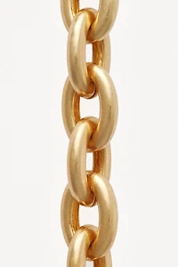 WILLY CHAVARRIA X ZARA PEARL JEWELED MAXI LINK NECKLACE