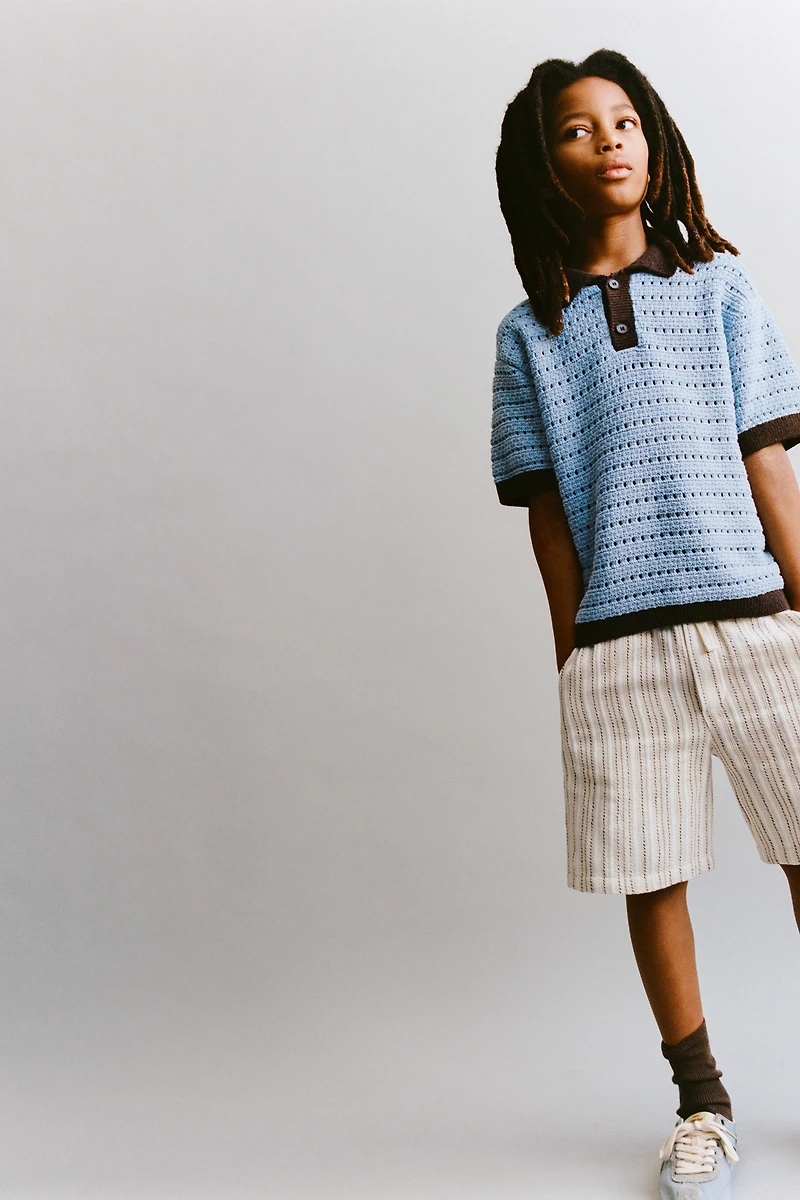 POLO EN MAILLE CROCHET