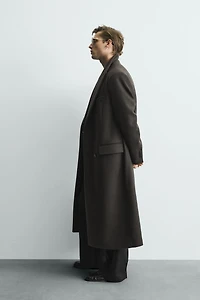 DOUBLE BREASTED WOOL BLEND MANTECO® LIMITED EDITION COAT