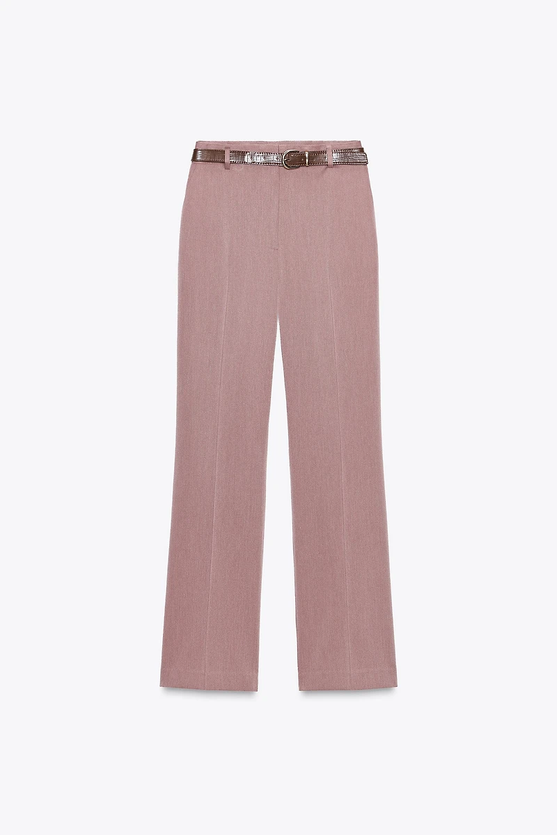 PANTALON DROIT CEINTURE