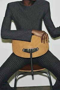 PINSTRIPE FLARE PANTS
