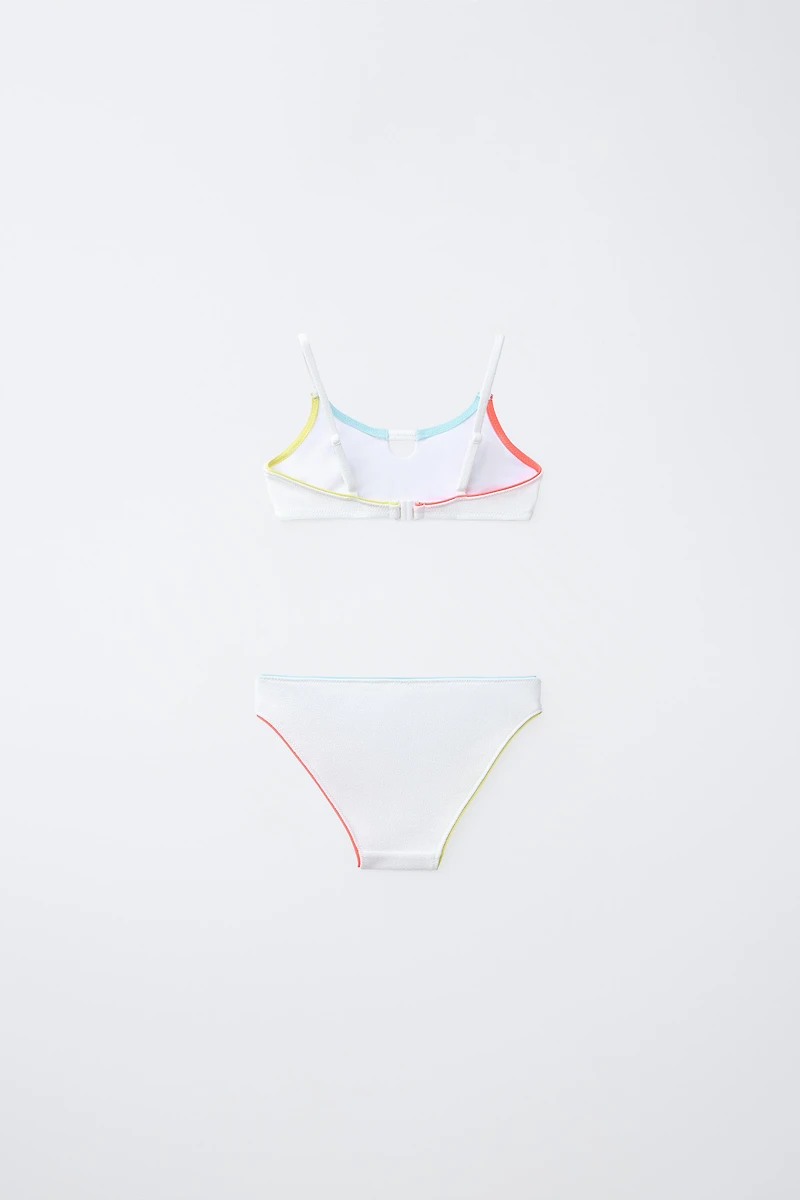 NAUTICAL EMBROIDERED BIKINI (6-14 YRS)
