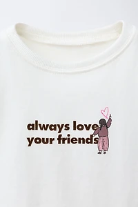 FLOCK PRINT T-SHIRT