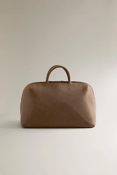 NUBUCK LEATHER TRAVEL BAG