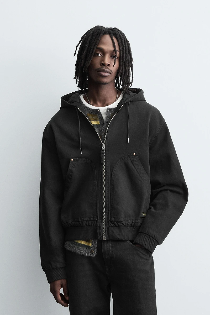 HOODED PUFFER JACKET